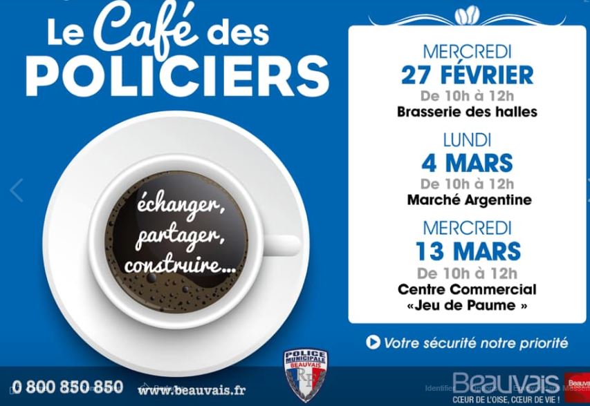 La Ville de Beauvais lance le 27 février « Le Café des Policiers ».
