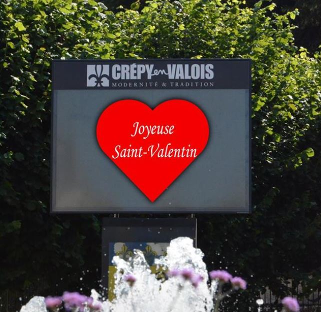 Crépy-en-Valois se transforme en Cupidon