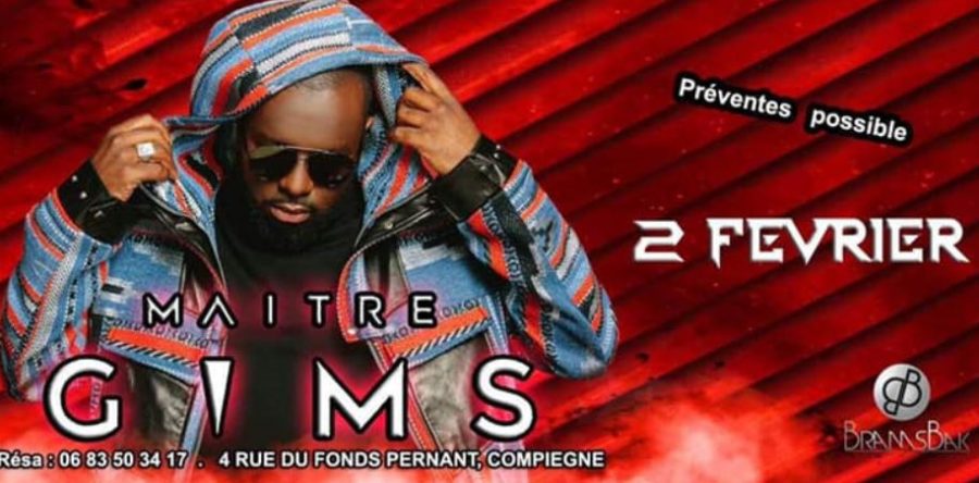 Maître Gims débarque à Compiègne, le 2 février