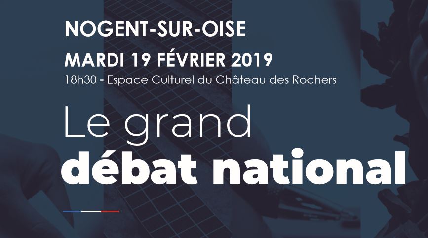 Nogent-sur-Oise : le grand débat sur le thème des services publics, c’est le mardi 19 févier.