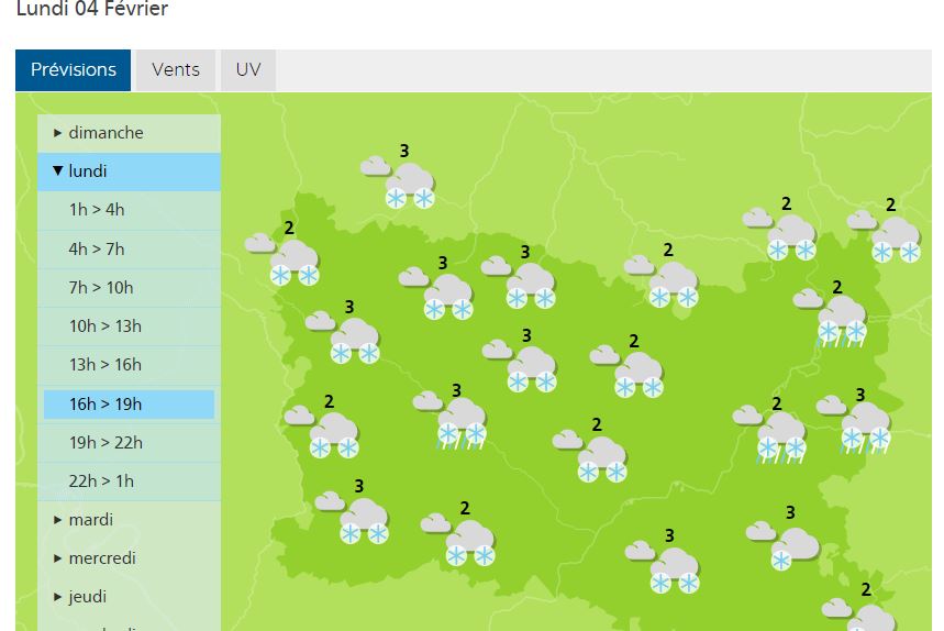 Nouvel épisode neigeux dans l’Oise, ce lundi après-midi