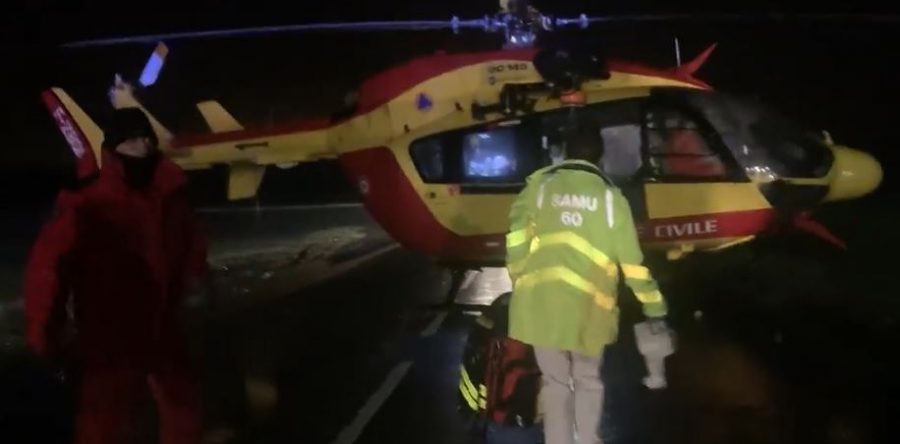 Accident à Breuil-le-Sec : une victime héliportée dans un état grave