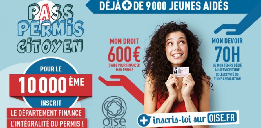 Pour le 10 000ème inscrit, le Département finance l’intégralité du permis !