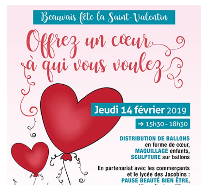 Beauvais fête la Saint-Valentin, le jeudi 14 février !