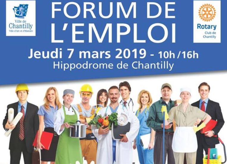 Forum de l’emploi ce jeudi 7 mars, de 10h à 16h00, à l’hippodrome de Chantilly