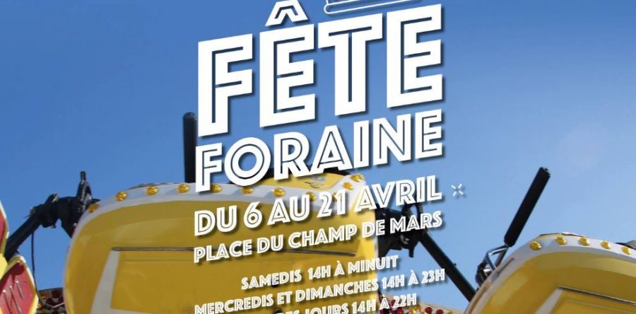 Creil : du samedi 6 au dimanche 21 avril, la fête foraine investit la place du Champ de Mars.