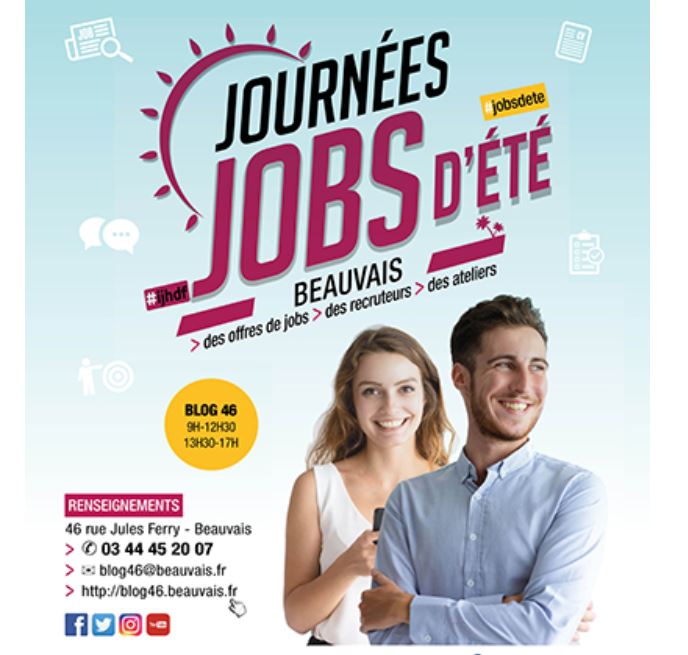 Beauvaisis : trouvez un job d’été, du mercredi 3 au samedi 6 avril 2019
