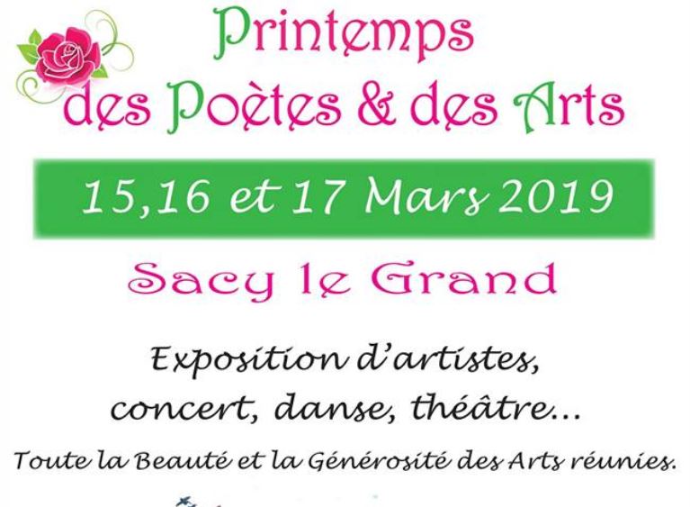 Sacy-le-Grand : le Printemps des poètes et des Arts, les 15, 16 et 17 mars