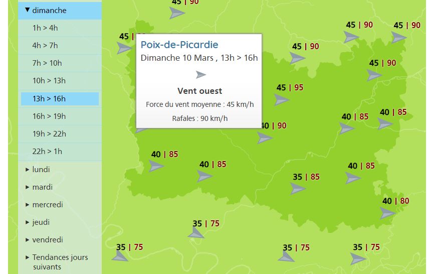 Gros coup de vent ce dimanche dans l’Oise