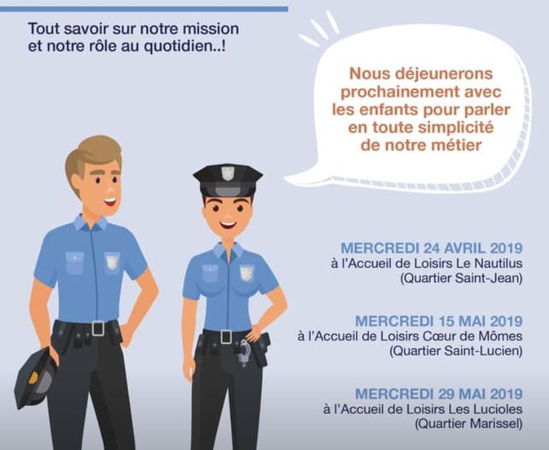 Après « Le Café des Policiers », la ville de Beauvais lance « La Cantine avec les Policiers »