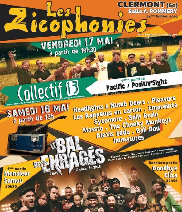 Zicophonies 2019 : les samedi 17 et samedi 18 mai