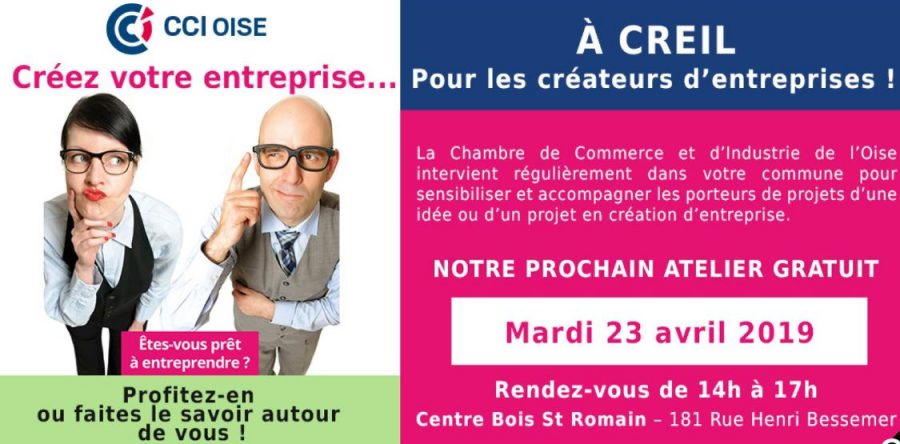 Un projet de création ou de reprise d’entreprise à Creil ?