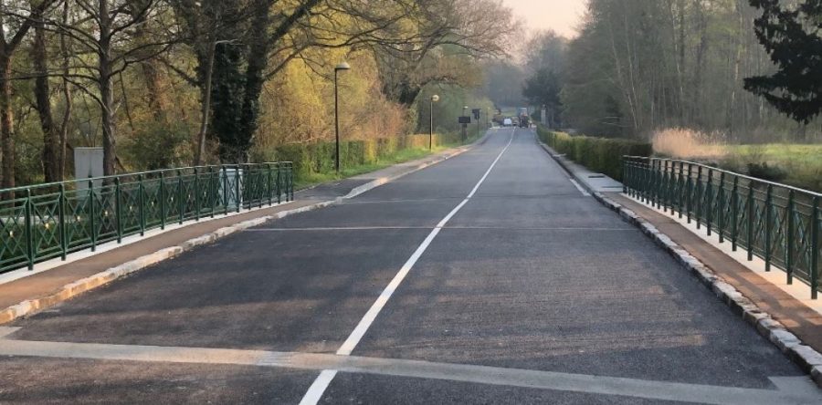 Chantilly : la route des ponts a été ouverte à la circulation.