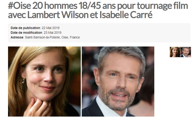 Saint-Samson-la-Poterie : venez jouer aux soldats avec Lambert Wilson et Isabelle Carré.