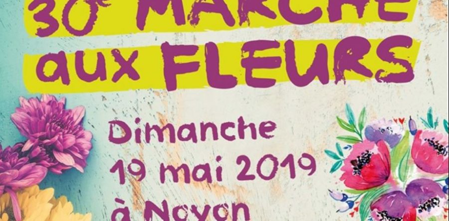 Marché aux fleurs à Noyon, dimanche 19 mai