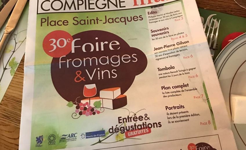 30ème foire aux fromages et aux vins de Compiègne, les 25 et 26 mai 2019