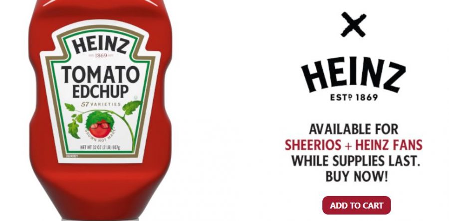 Ed Sheeran, adore les sauces et particulièrement le ketchup.