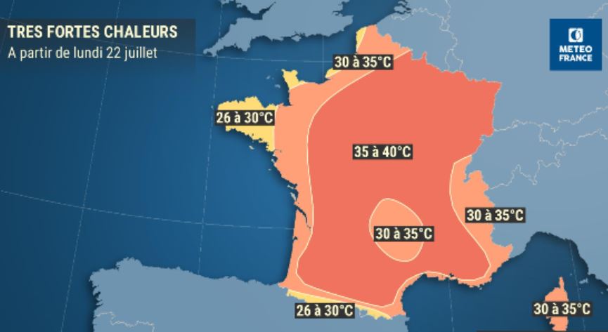 Une canicule aussi forte que celle de juin, annoncée dans l’Oise