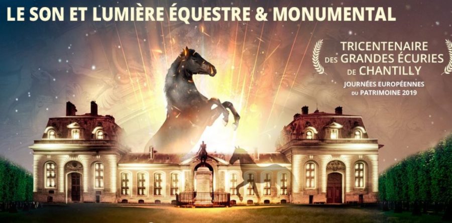 Son et lumière à Chantilly : “Le palais où le cheval est roi”.