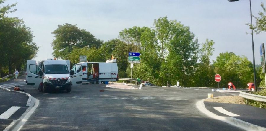 Le mini-giratoire Clermont – Fitz-James est en service.