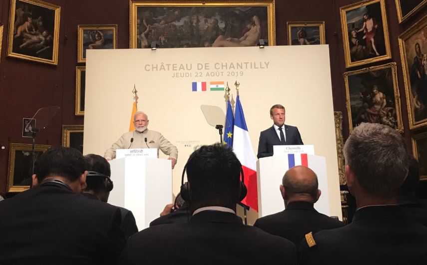 Chantilly : le président de la république rencontre le premier ministre indien