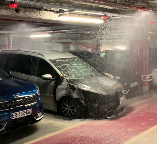 Beauvais : Incendie dans un parking souterrain
